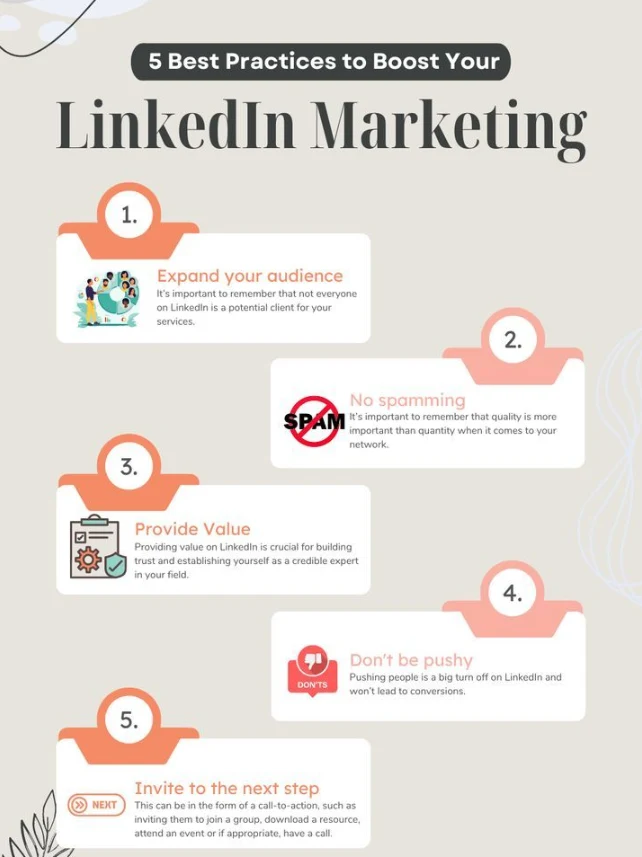 5 best practices to boost your linkdin marketing